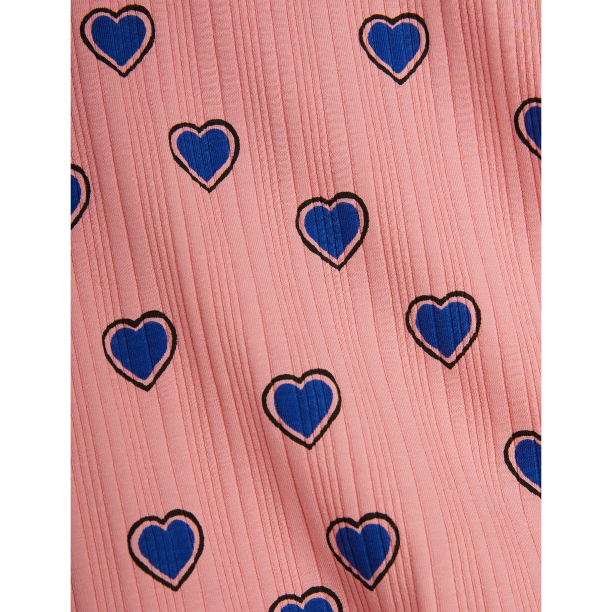Mini Rodini Pink Outlined Hearts AOP Dress
