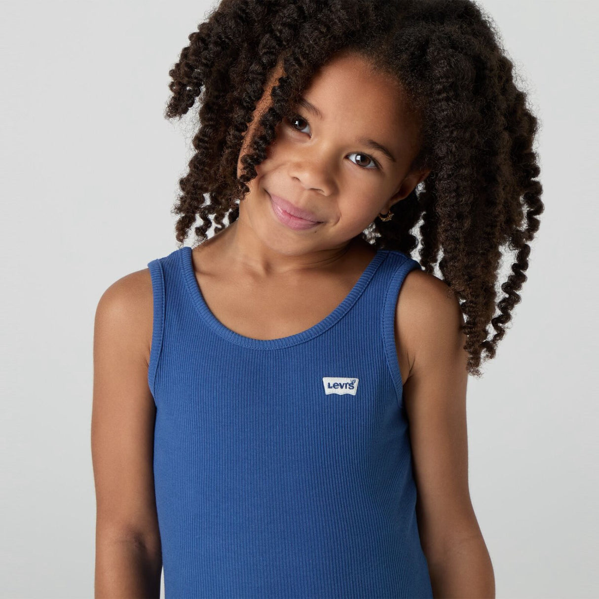 Levi's True Navy Lvg Meet And Greet Ribbed Tank Top