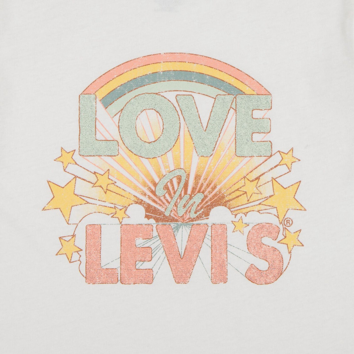 Levi's Gardenia Double Cuff Tee