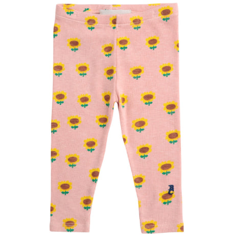 Bobo Choses Light Pink Sunflower All Over Leggings