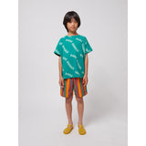 Bobo Choses Green Wavy Bobo Choses All Over T-Shirt