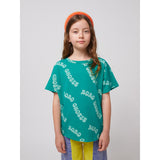Bobo Choses Green Wavy Bobo Choses All Over T-Shirt
