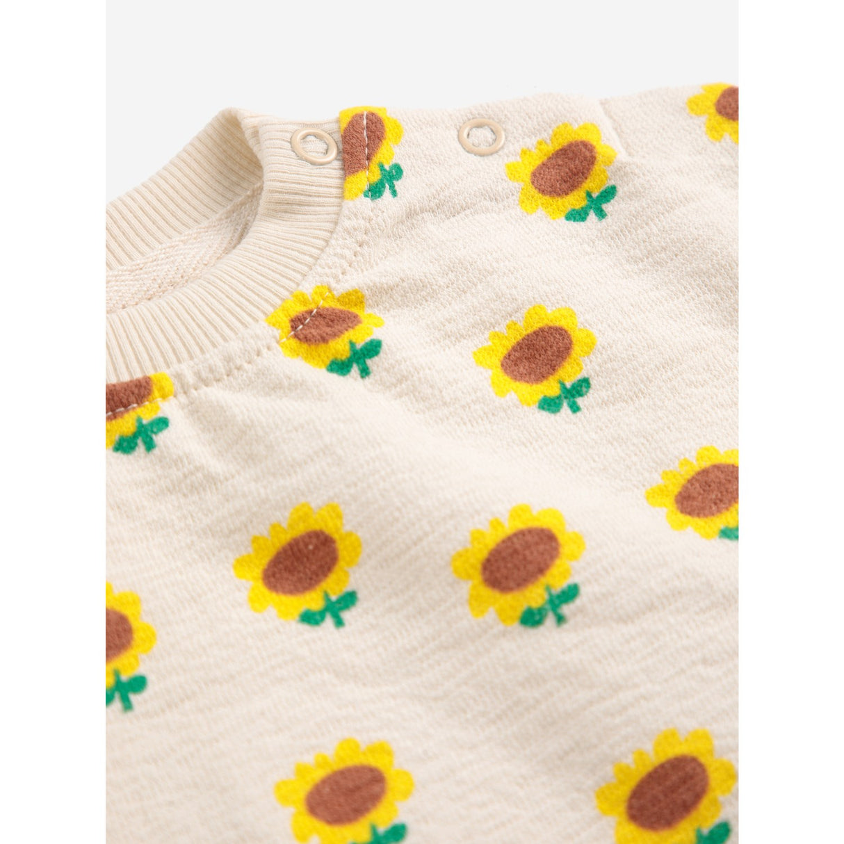 Bobo Choses Beige Sunflower All Over Sweatshirt