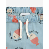 Bobo Choses Light Blue Morning Egg All Over Denim Shorts