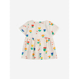 Bobo Choses Offwhite Garden Party All Over Woven Dress