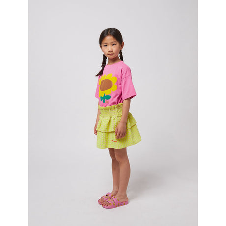 Bobo Choses Multicolor Vichy Ruffle Skirt