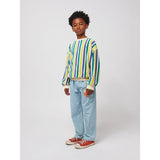Bobo Choses Offwhite Multicolor Stripes Terry Cloth Sweatshirt