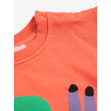 Bobo Choses Red Funny Snail Sweatshirt