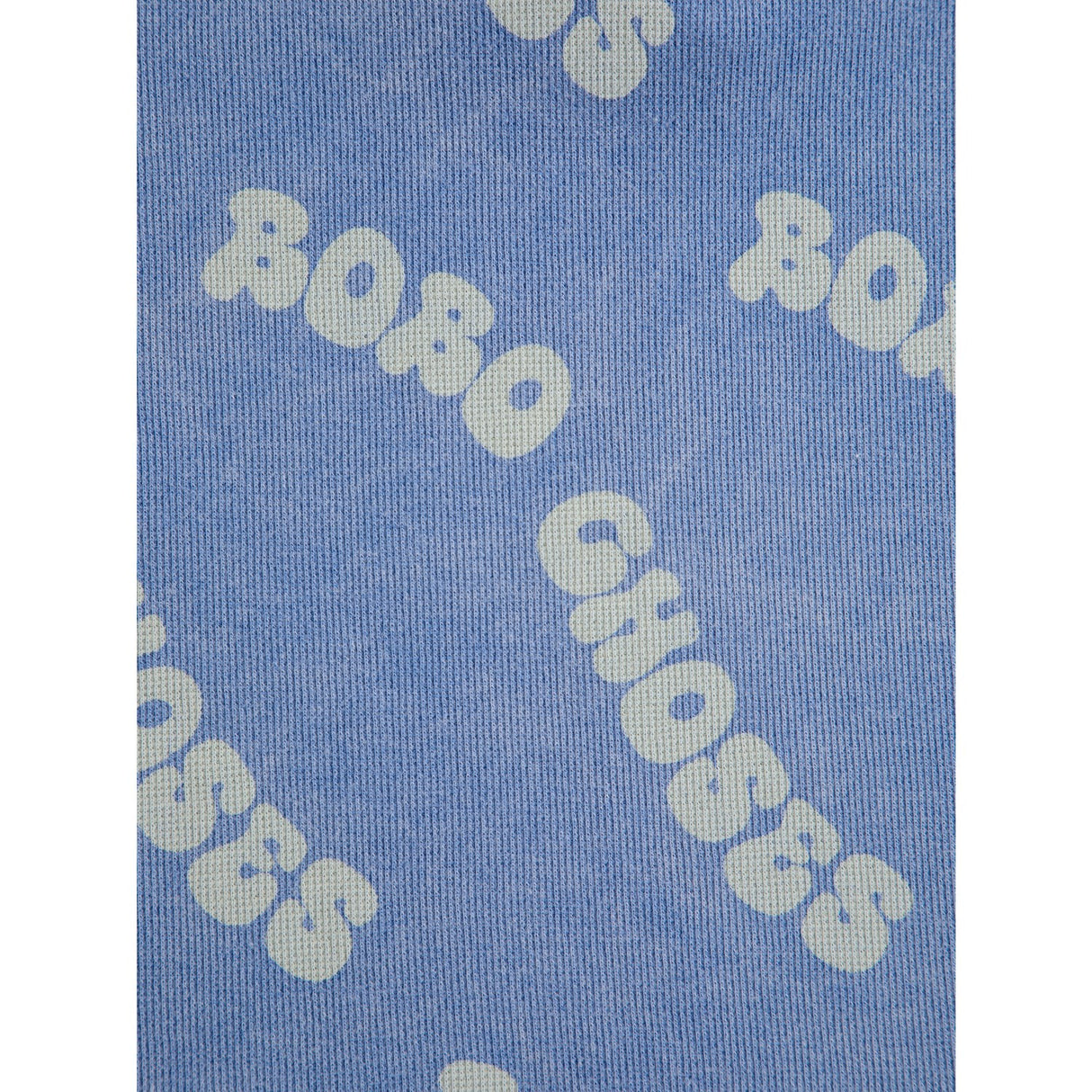 Bobo Choses Blue Wavy Bobo Choses All Over Waffle Polo Shirt