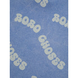 Bobo Choses Blue Wavy Bobo Choses All Over Waffle Polo Shirt