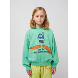 Bobo Choses Light Green A Day At The Beach Sweatshirt
