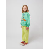 Bobo Choses Light Green A Day At The Beach Sweatshirt