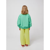 Bobo Choses Light Green A Day At The Beach Sweatshirt