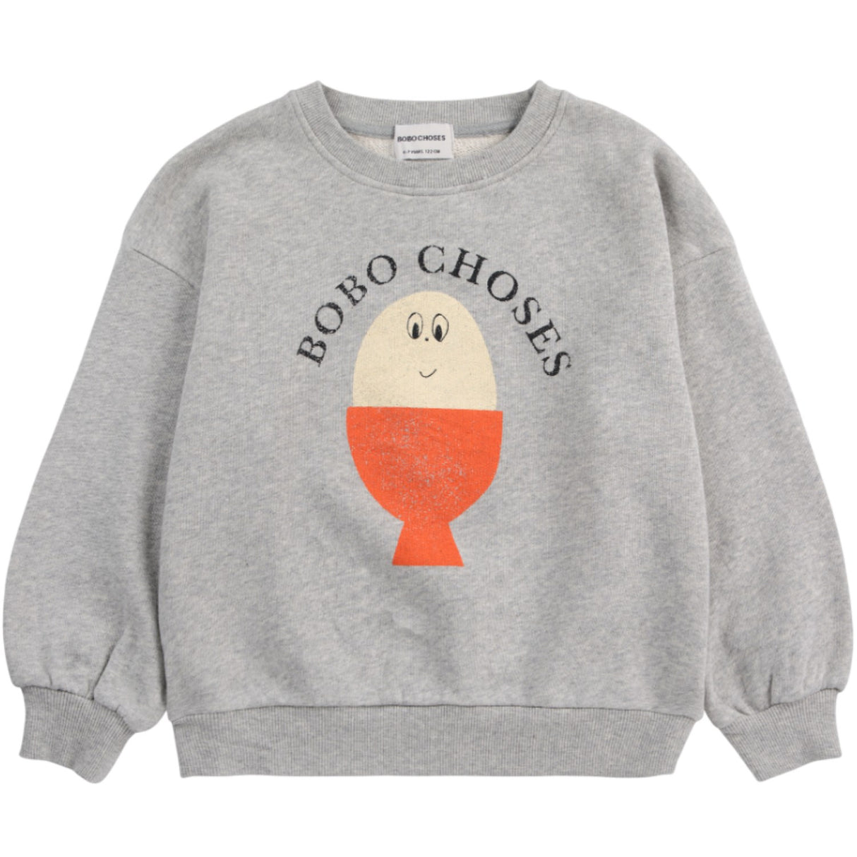 Bobo Choses Heather Grey Morning Egg Sweatshirt