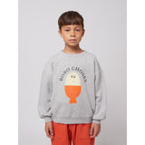 Bobo Choses Heather Grey Morning Egg Sweatshirt