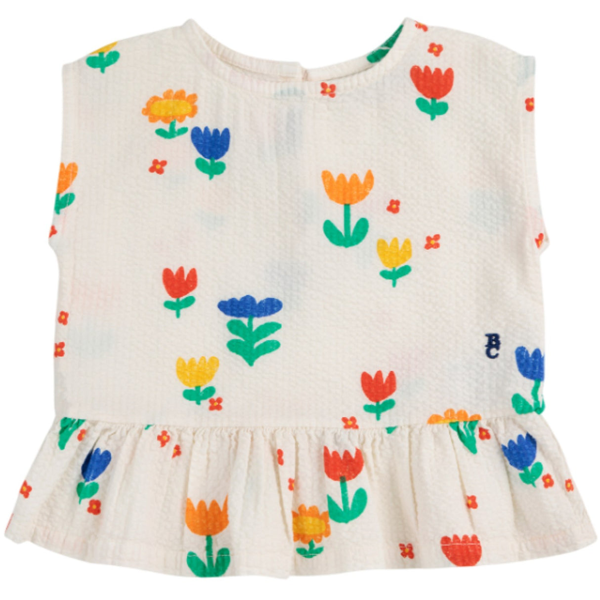 Bobo Choses Multicolor Garden Party All Over Woven Top