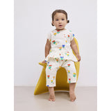 Bobo Choses Multicolor Garden Party All Over Woven Top