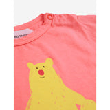 Bobo Choses Coral Pink Hug Me Bear T-Shirt