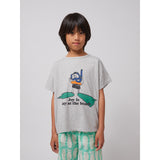 Bobo Choses Heather Grey A Day At The Beach T-Shirt