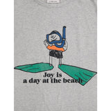 Bobo Choses Heather Grey A Day At The Beach T-Shirt