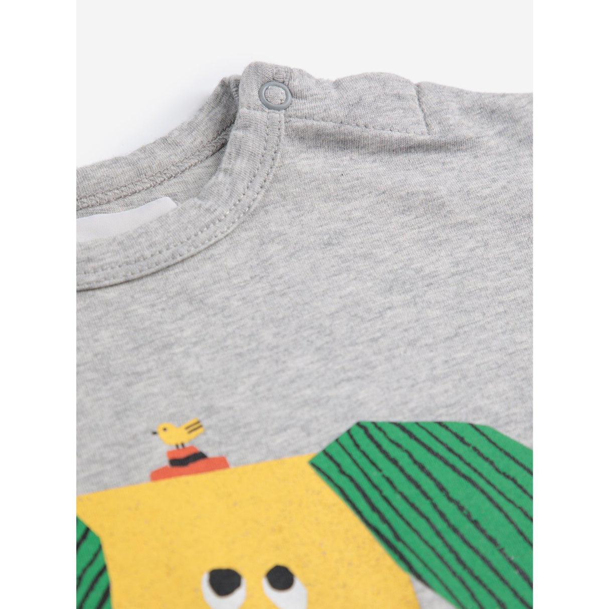 Bobo Choses Heather Grey Happy Dog T-Shirt