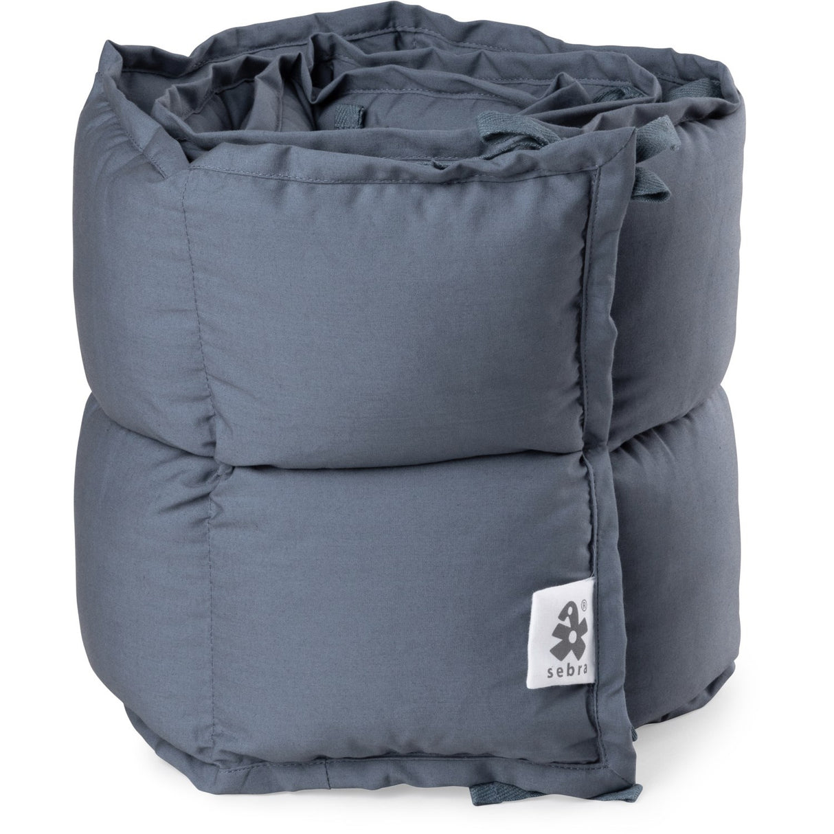 Sebra Forest Lake Blue Bed Bumper Kapok Half-Length