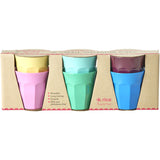 Rice Melamine Cups In Asst. Show You Colors - Small - 6 Pack - 160 Ml