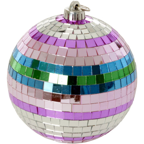 Rice Disco Ball With Funky Stripes - Medium