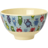 Rice Melamine Bowl With Monsters Print - Small - 300 Ml