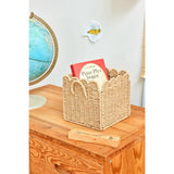 Rice Paper Rope Foldable Basket In Nature - Small