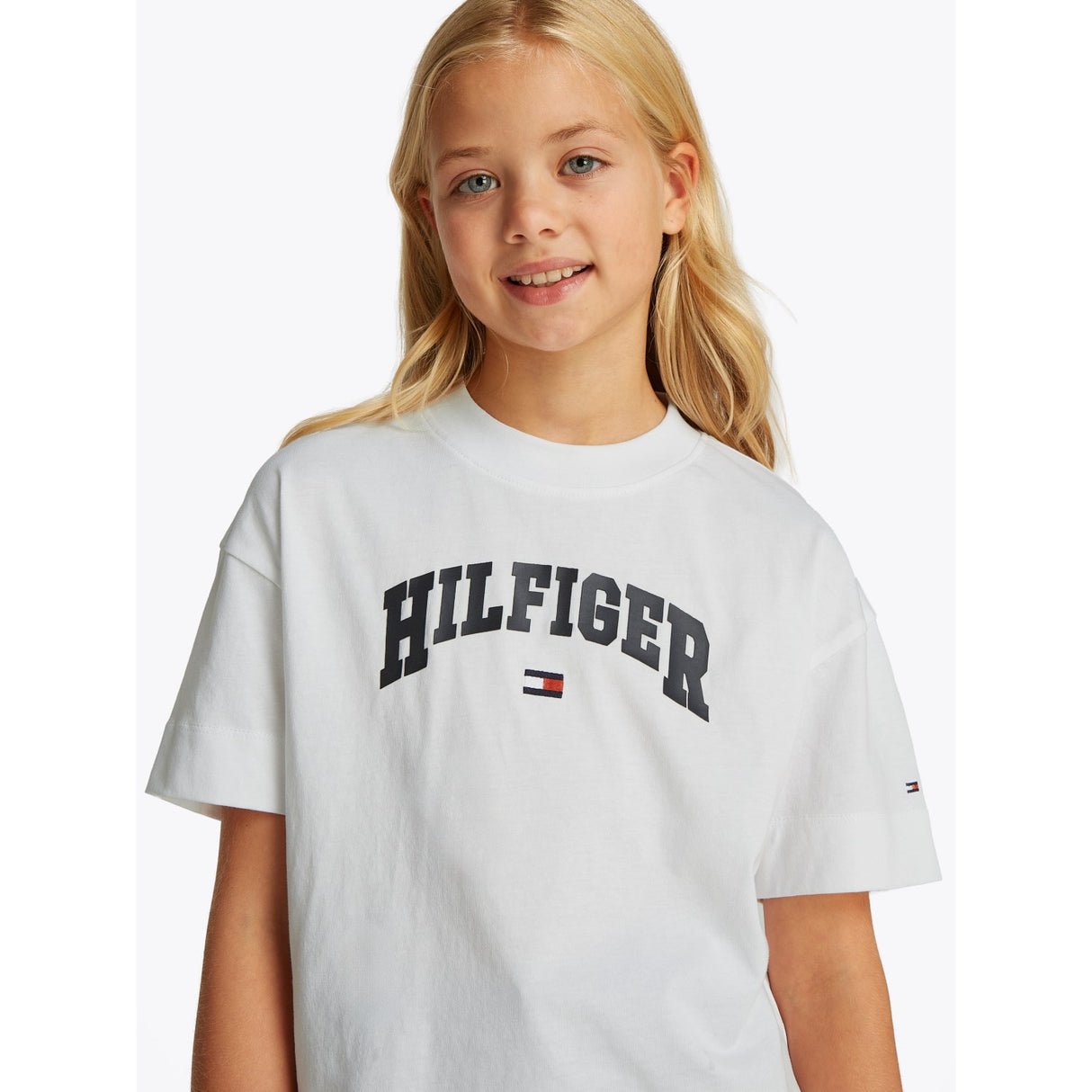 Tommy Hilfiger White Melange Varsity Archive T-Shirt