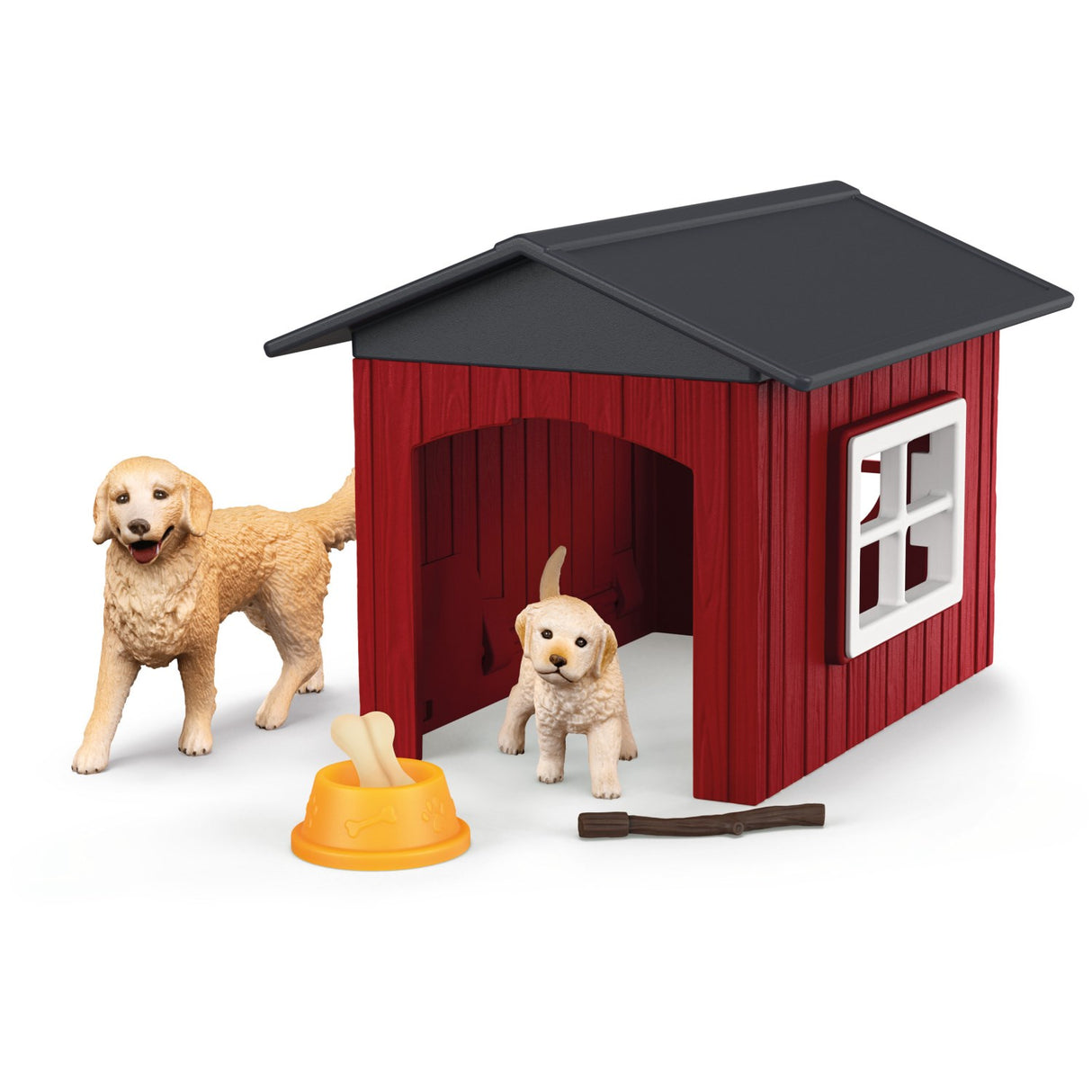 Schleich Dog Kennel With 2 Golden Retrievere