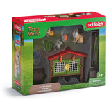 Schleich Rabbit Hutch With 3 Rabbits