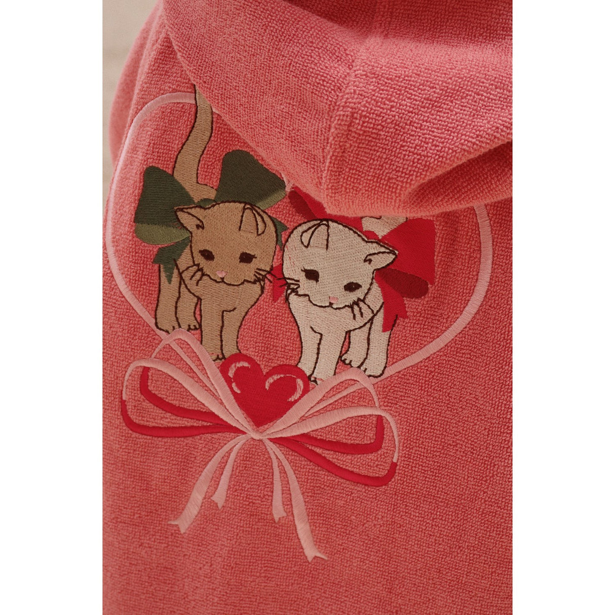 Konges Sløjd Flamingo Plume Terry Bathrobe Embroidery Gots