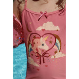 Konges Sløjd Flamingo Plume Riley Swimsuit Grs