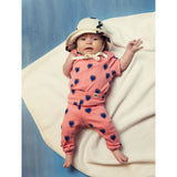 Mini Rodini Pink Outlined Hearts AOP T-Shirt