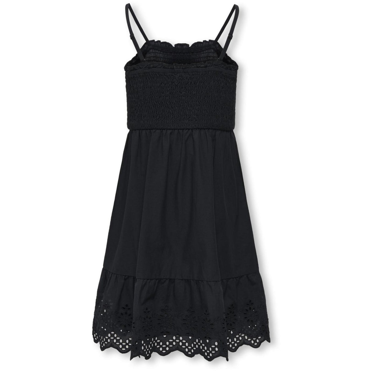 kids ONLY Black Lou Life Emb Smock Dress