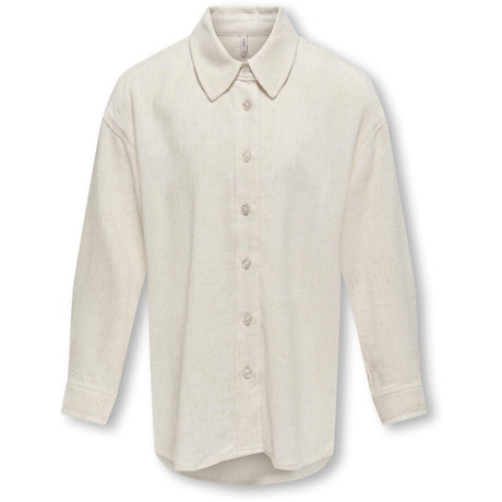 kids ONLY Moonbeam Siesta L/S Linen Blend Ovs Shirt Pnt