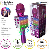 Party Funlight Karaoke Microphone with Speaker - Pink