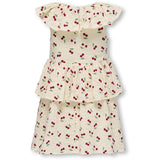 Kids ONLY MINI Whitecap Gray Cherrie AOP Cerise Layered Dress AOP