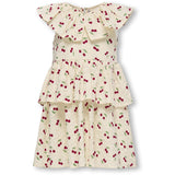 Kids ONLY MINI Whitecap Gray Cherrie AOP Cerise Layered Dress AOP