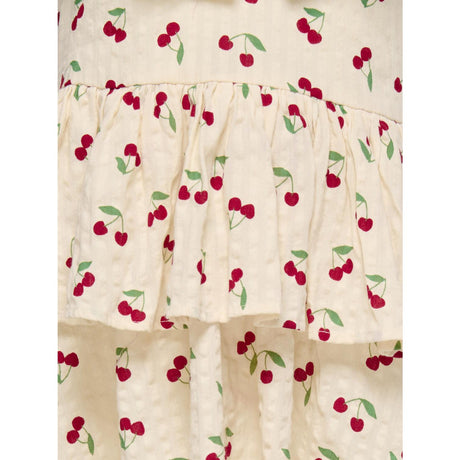 Kids ONLY MINI Whitecap Gray Cherrie AOP Cerise Layered Dress AOP