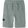 Name It Slate Gray Vivasse Long Sweat Shorts