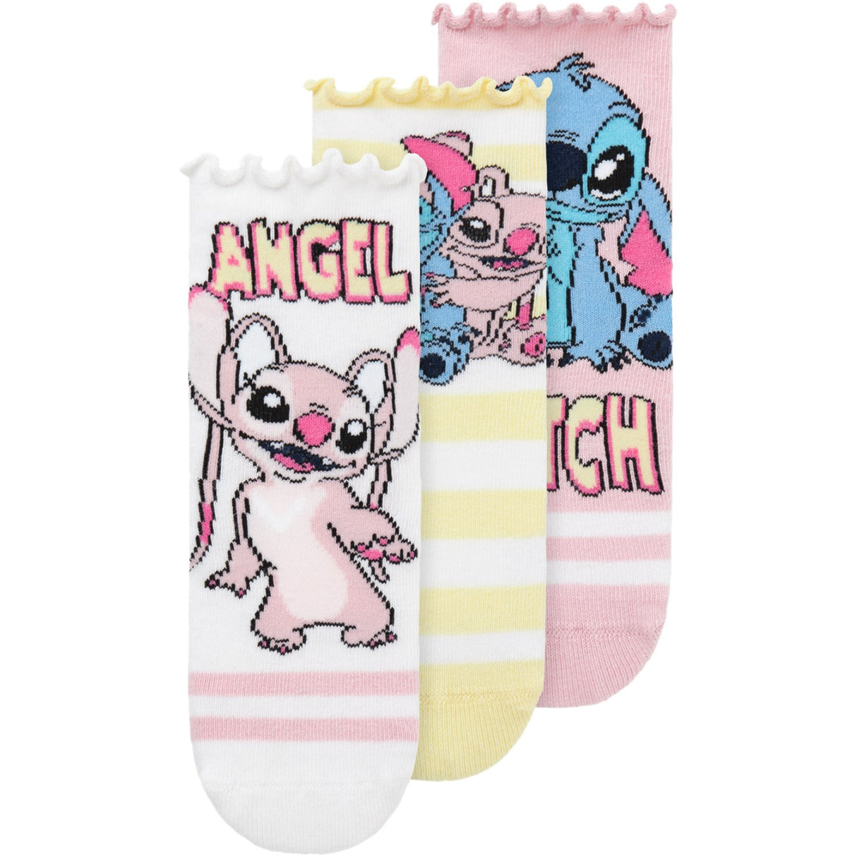 Name It Cameo Pink Asara Stitch 3-Pack Socks