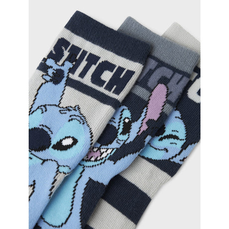 Name It Navy Blazer Ahan Stitch 3-Pack Socks