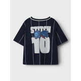 Name It Navy Blazer Ariz Stitch Regular Poly T-Shirt