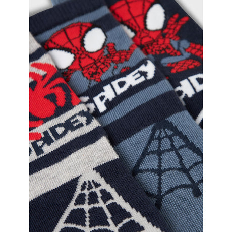 Name It Navy Blazer Manning Spidey 3-Pack Socks
