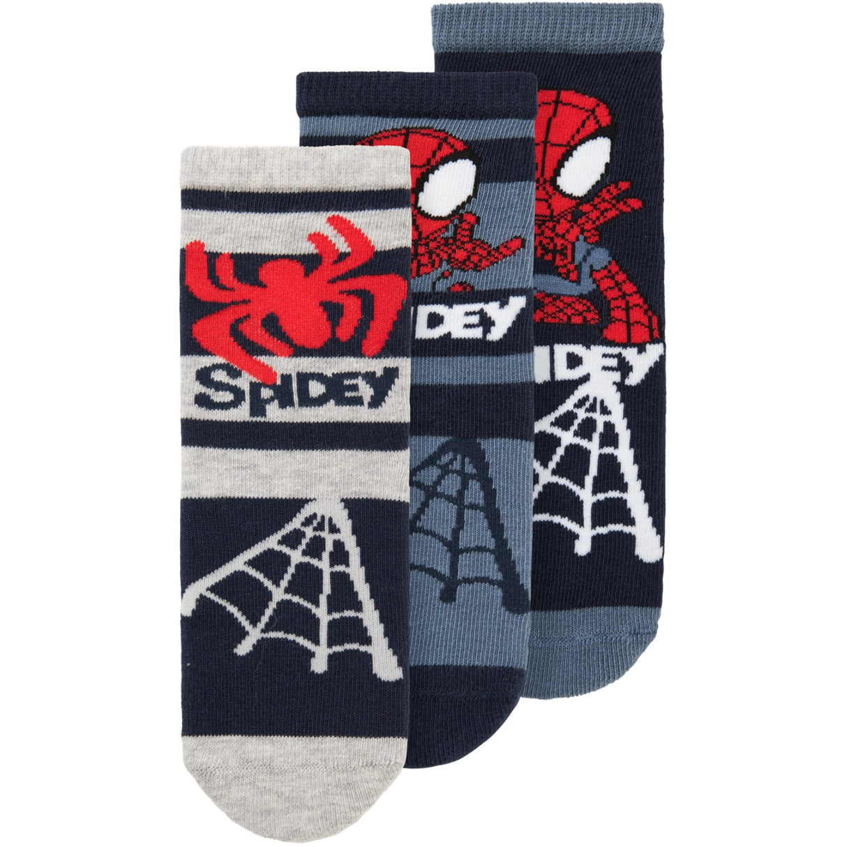 Name It Navy Blazer Manning Spidey 3-Pack Socks
