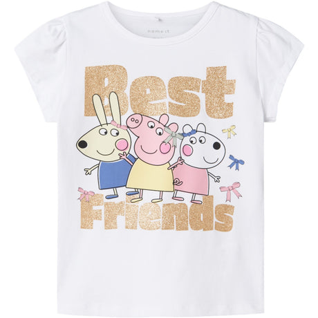 Name It Bright White Amanda Peppa Pig T-Shirt