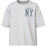 Name It Light Grey Melange Ny Sports Club Valix T-Shirt